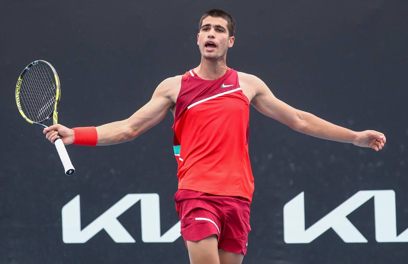 Fotos: Así ha sido el partido de Carlos Alcaraz contra Tabilo en el Open de Australia