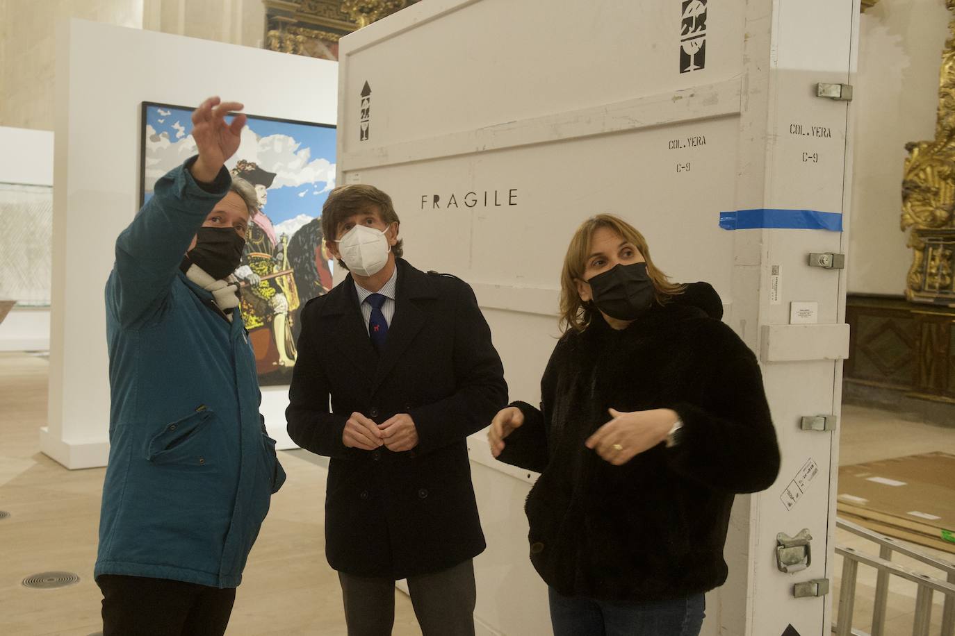 Fotos: Montaje de la exposición &#039;Atlas, coordenadas e identidades en la colección Mariano Yera&#039;