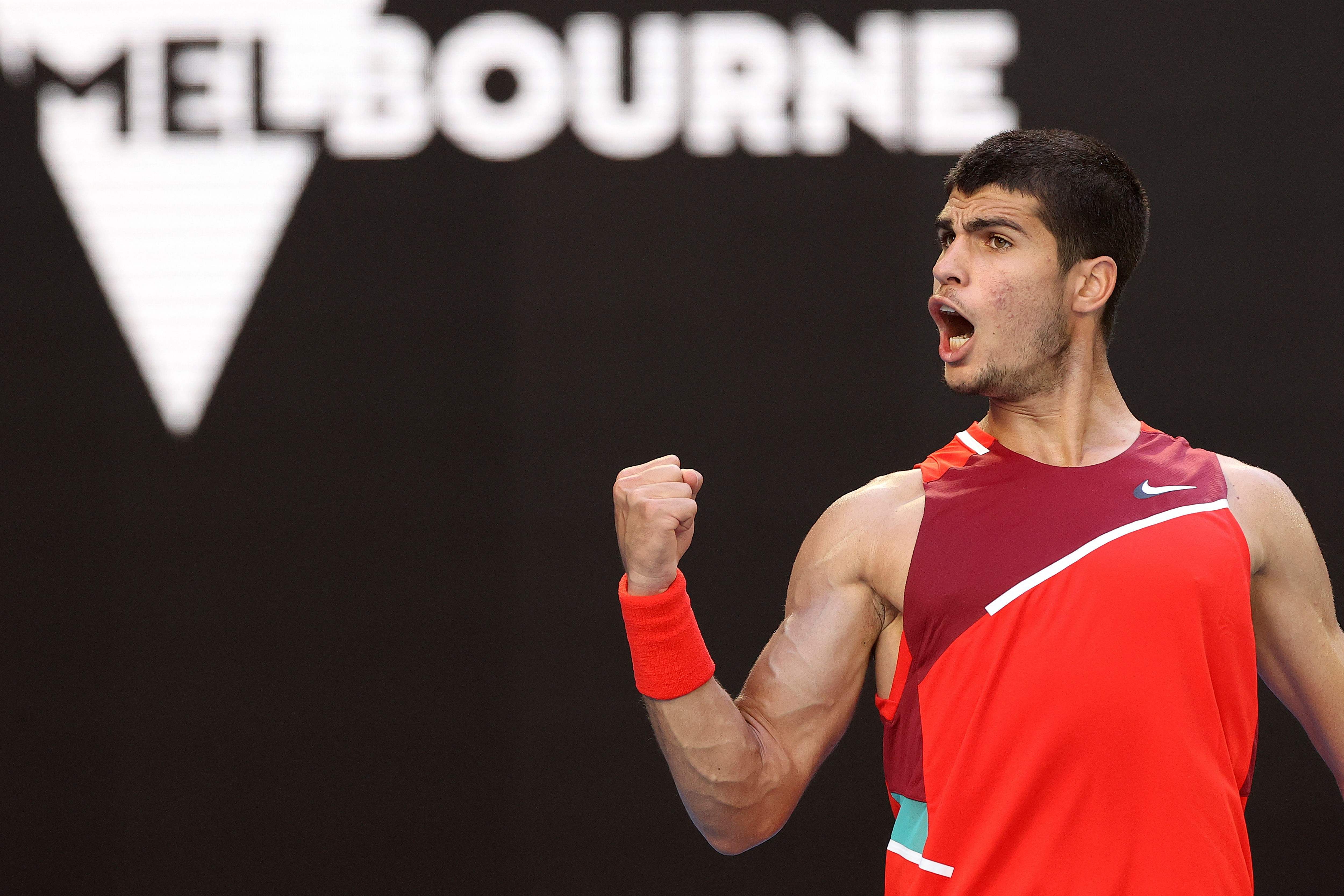 Fotos: El partido entre Carlos Alcaraz y Mateo Berrettini del Open de Australia, en imágenes