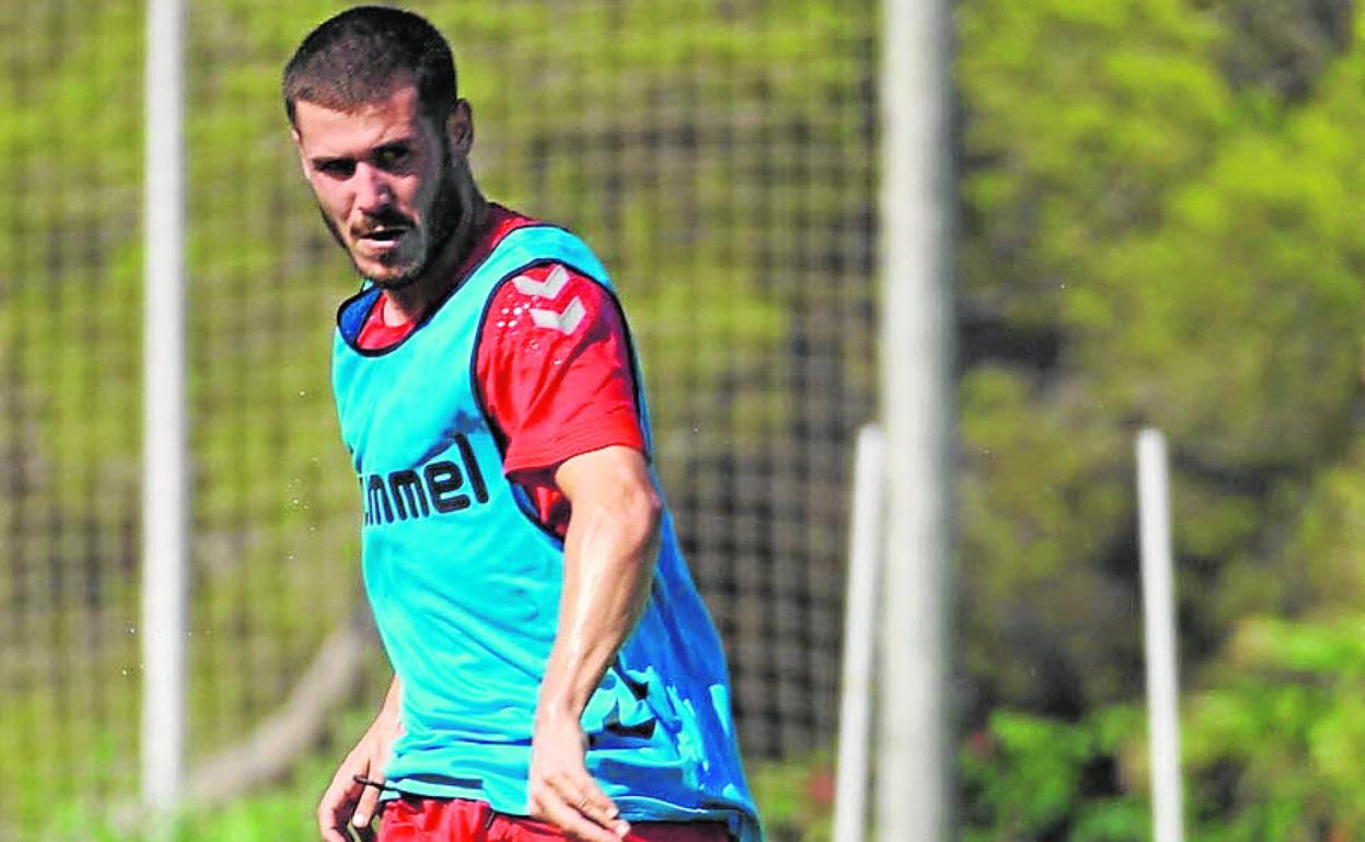 Julio Gracia, durante un entrenamiento.