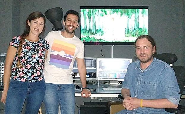 Alicia Cánovas (guionista y creadora), José Prats (codirector, creador e ilustrador) y Álvaro Robles (codirector)