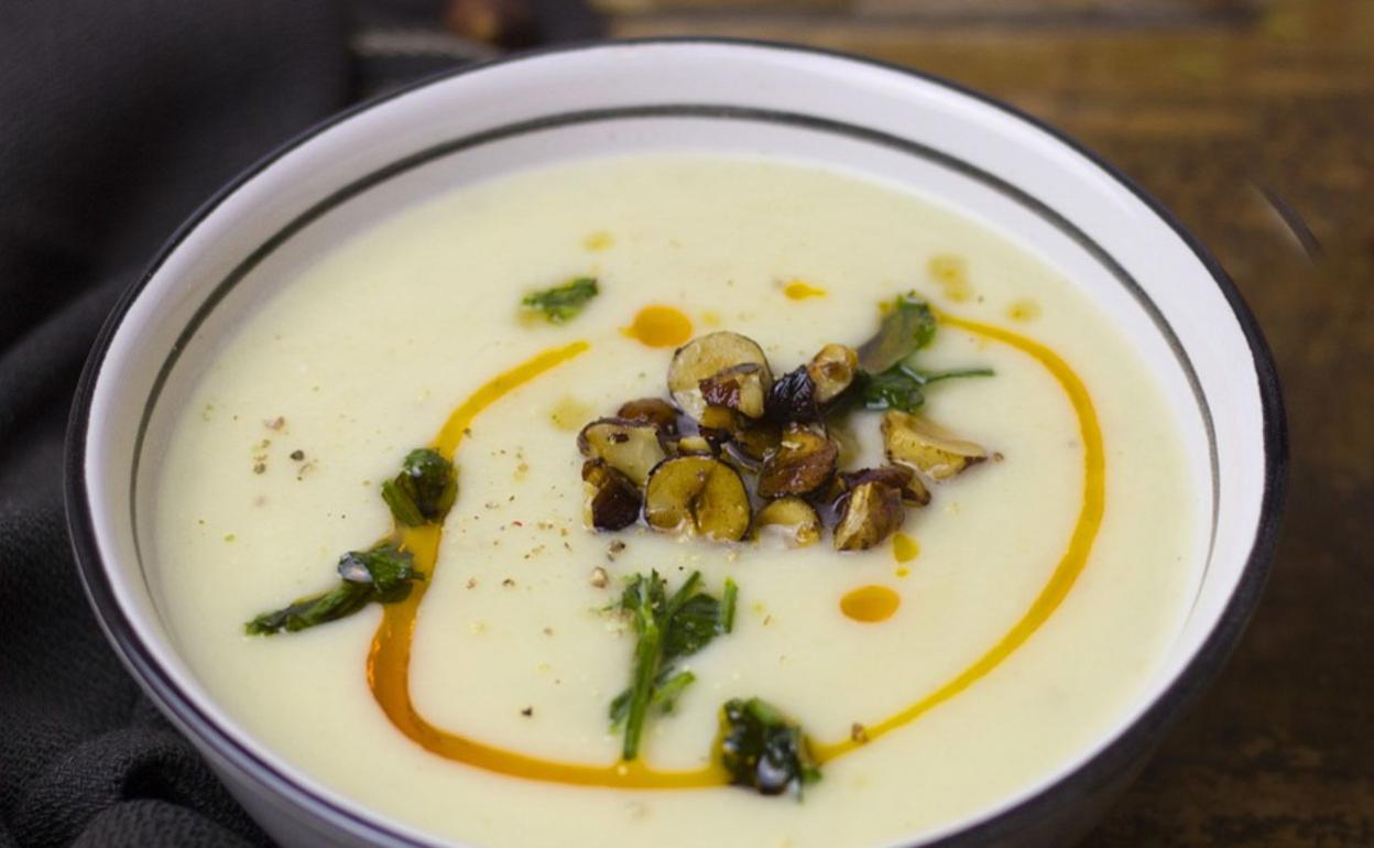 Crema blanca de verduras