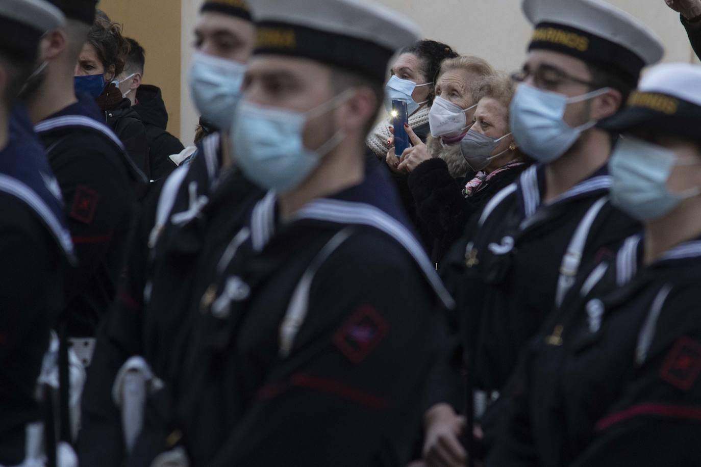 Fotos: Primer arriado de Bandera del año en Capitanía General de Cartagena