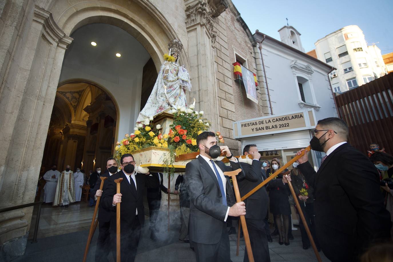 Fotos: Procesión en honor a La Candelaria en el barrio murciano de Santa Eulalia