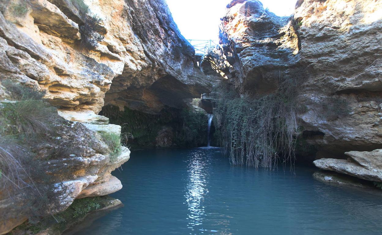 Paraje del Salto del Usero, en el municipio de Bullas, en una fotografía tomada esta semana.