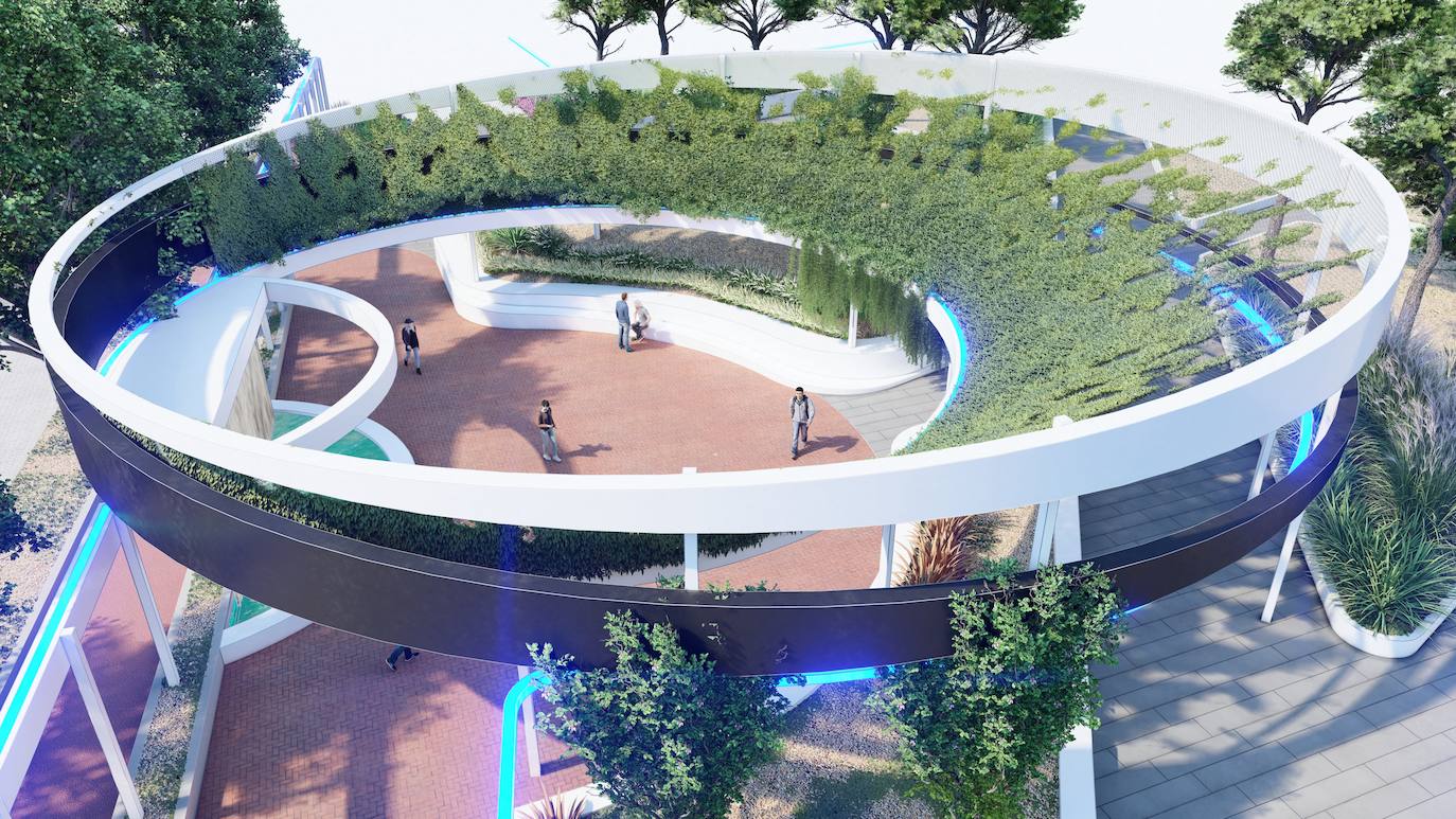 Fotos: Proyecto de peatonalización del bulevar de la Conexión Sur