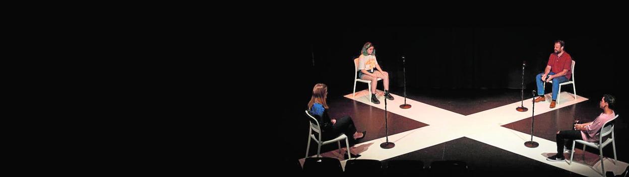 La puesta en escena de 'Golfa'.