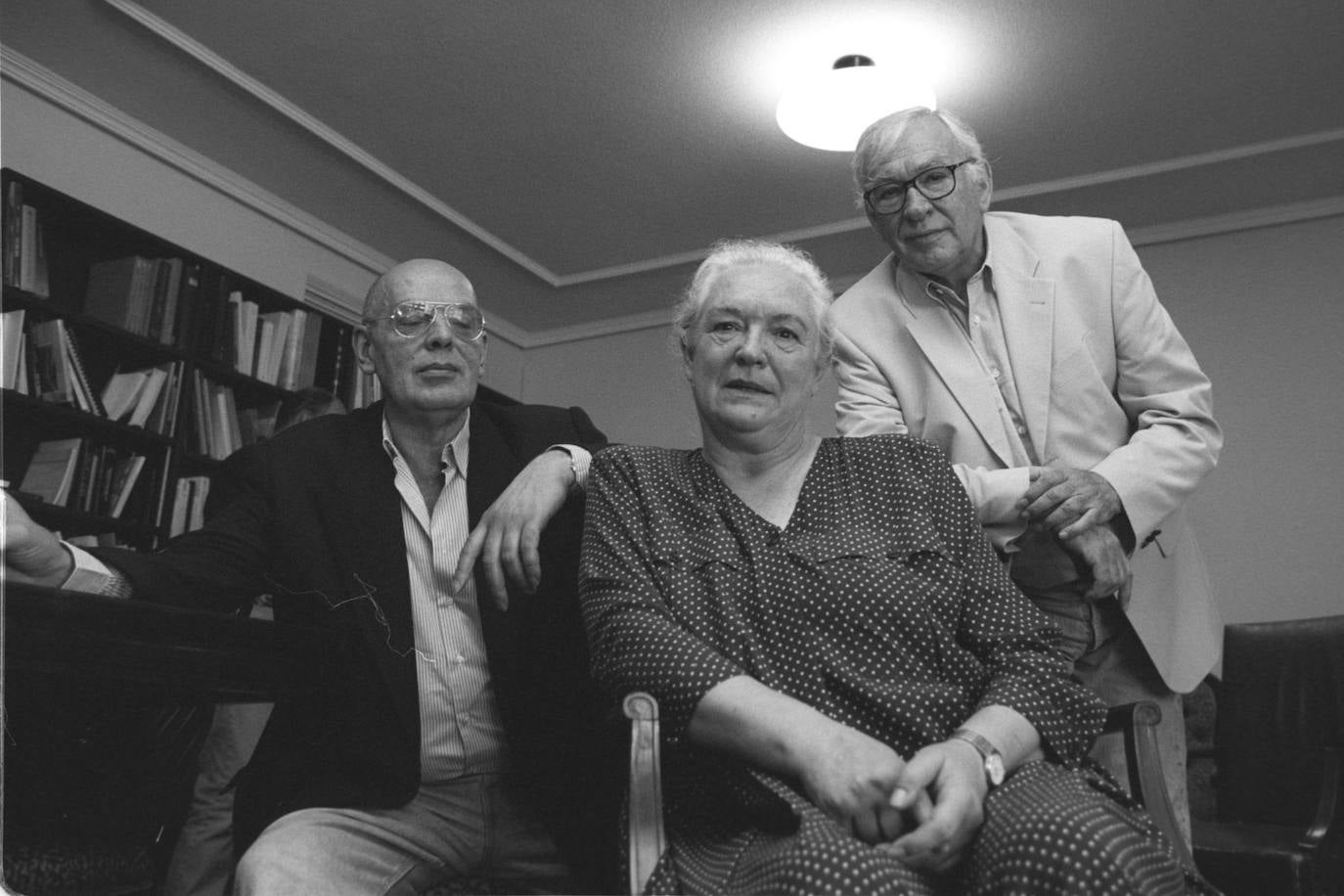 Margarita Lozano junto a Miguel Narros. 1997