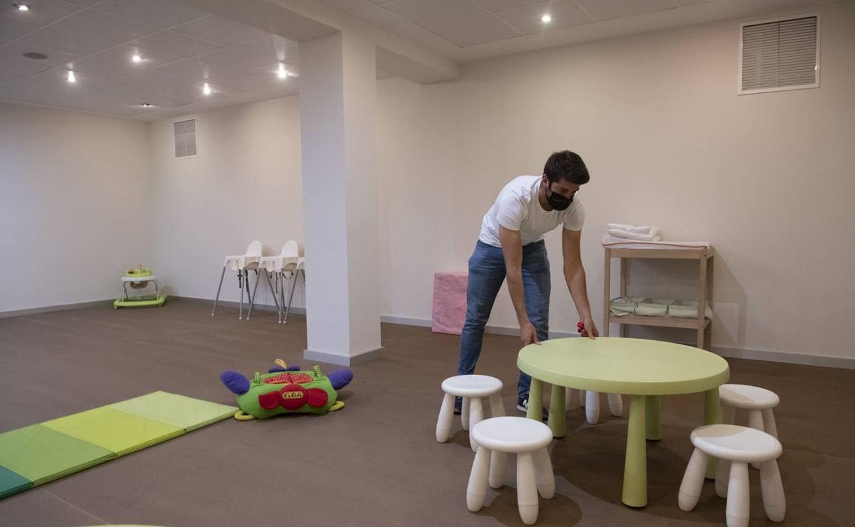 Imagen de archivo de una guardería. 