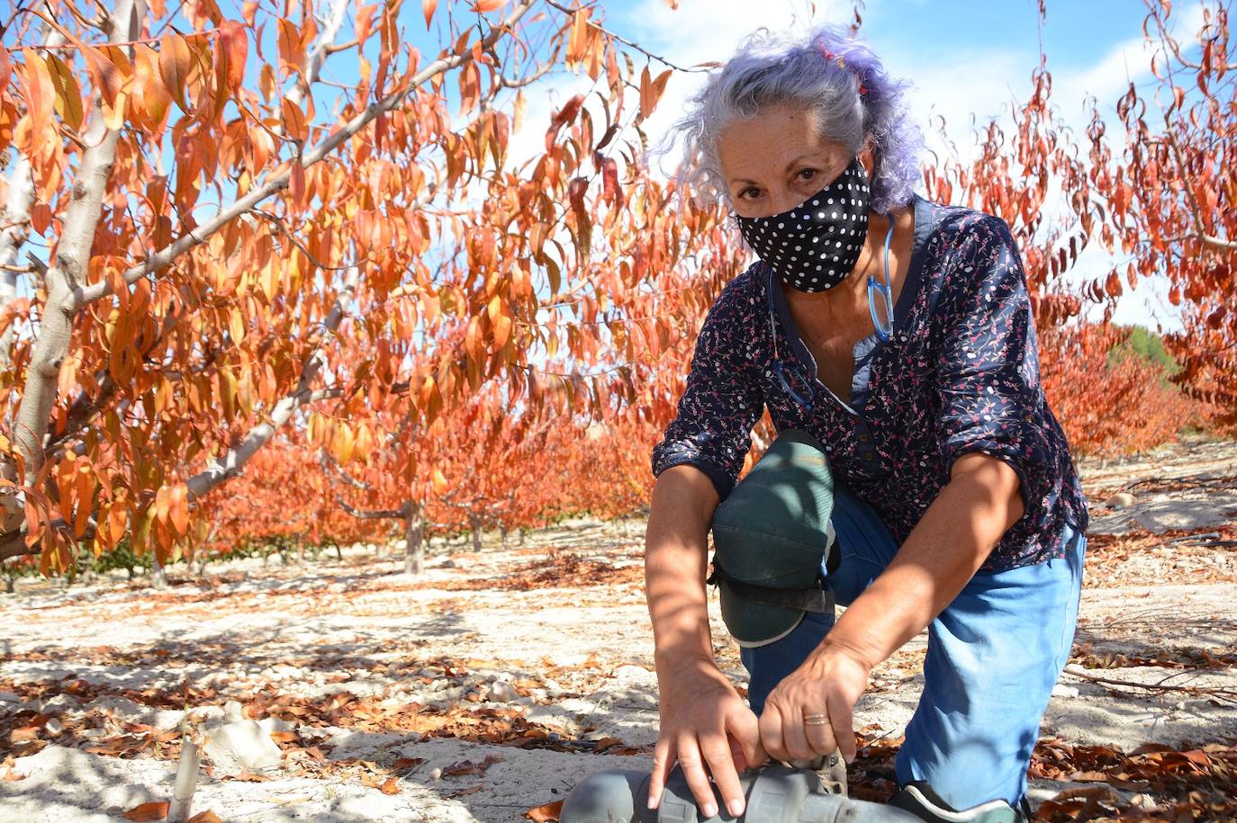 Esperanza Ramírez Agricultora del 'Olmico', en Cieza 