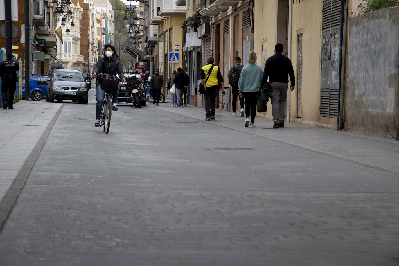 Fotos: Las calles de las procesiones acusan la falta de conservación del pavimento en Cartagena