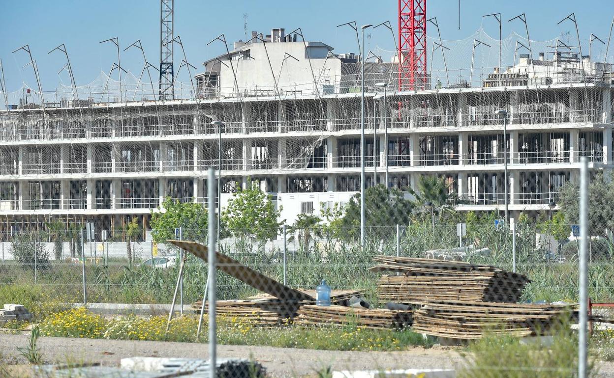 Edificio de nueva construcción en Churra en una imagen de archivo. 