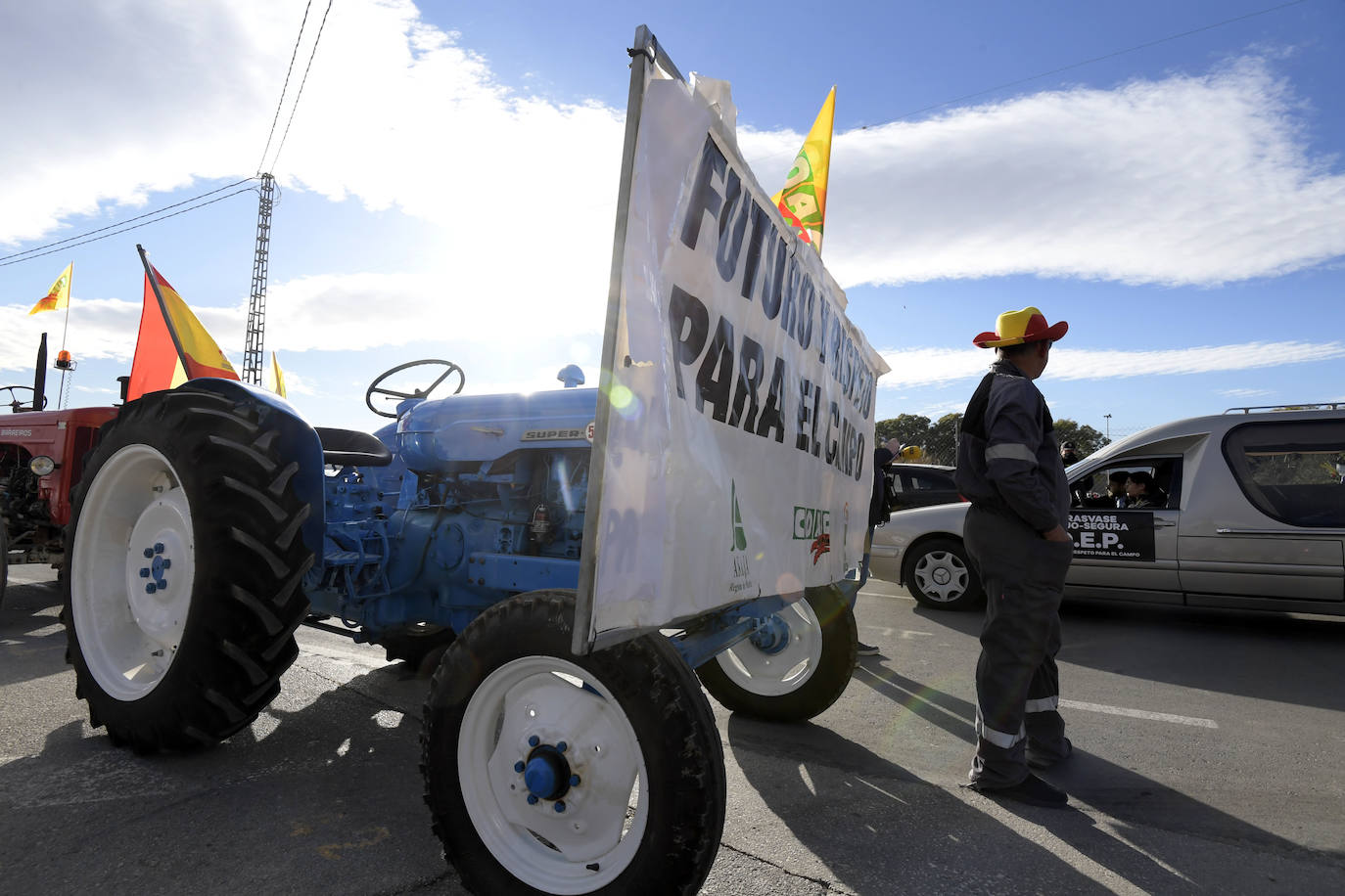 Fotos: Los agricultores salen a la calle en Murcia por la mejora del sector