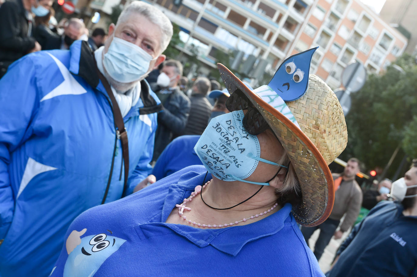 Fotos: Los agricultores salen a la calle en Murcia por la mejora del sector