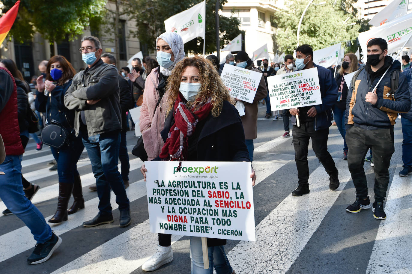 Fotos: Los agricultores salen a la calle en Murcia por la mejora del sector