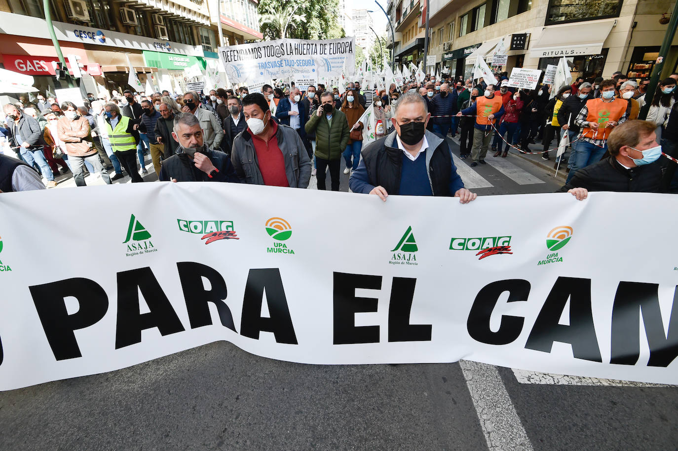 Fotos: Los agricultores salen a la calle en Murcia por la mejora del sector