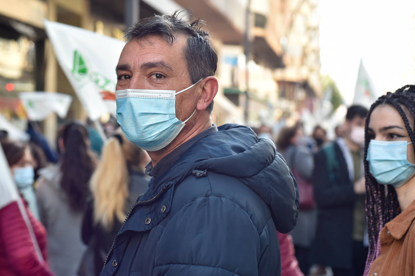 Fotos: Los agricultores salen a la calle en Murcia por la mejora del sector