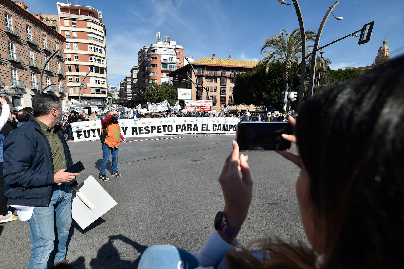 Fotos: Los agricultores salen a la calle en Murcia por la mejora del sector