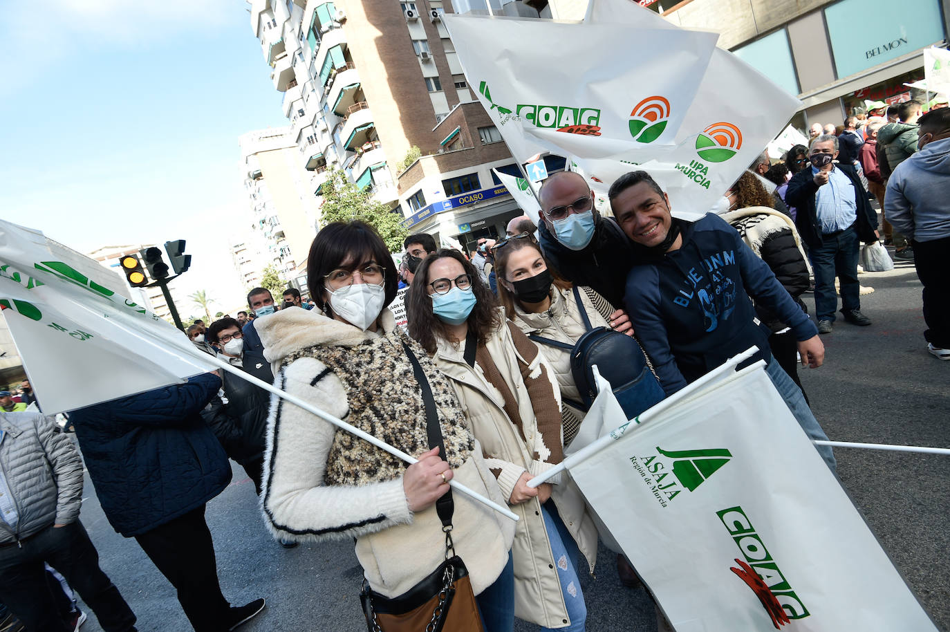 Fotos: Los agricultores salen a la calle en Murcia por la mejora del sector