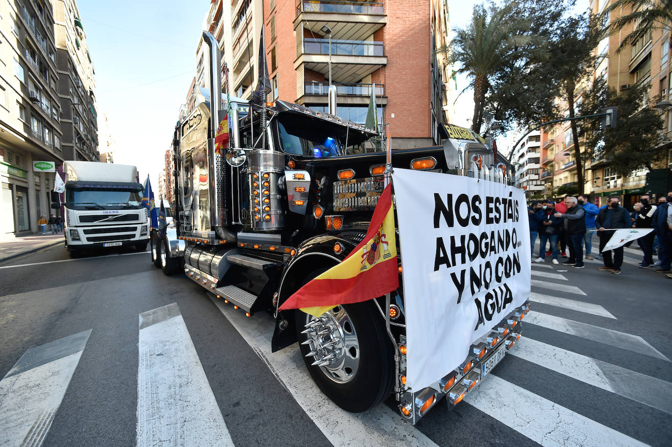 Fotos: Los agricultores salen a la calle en Murcia por la mejora del sector