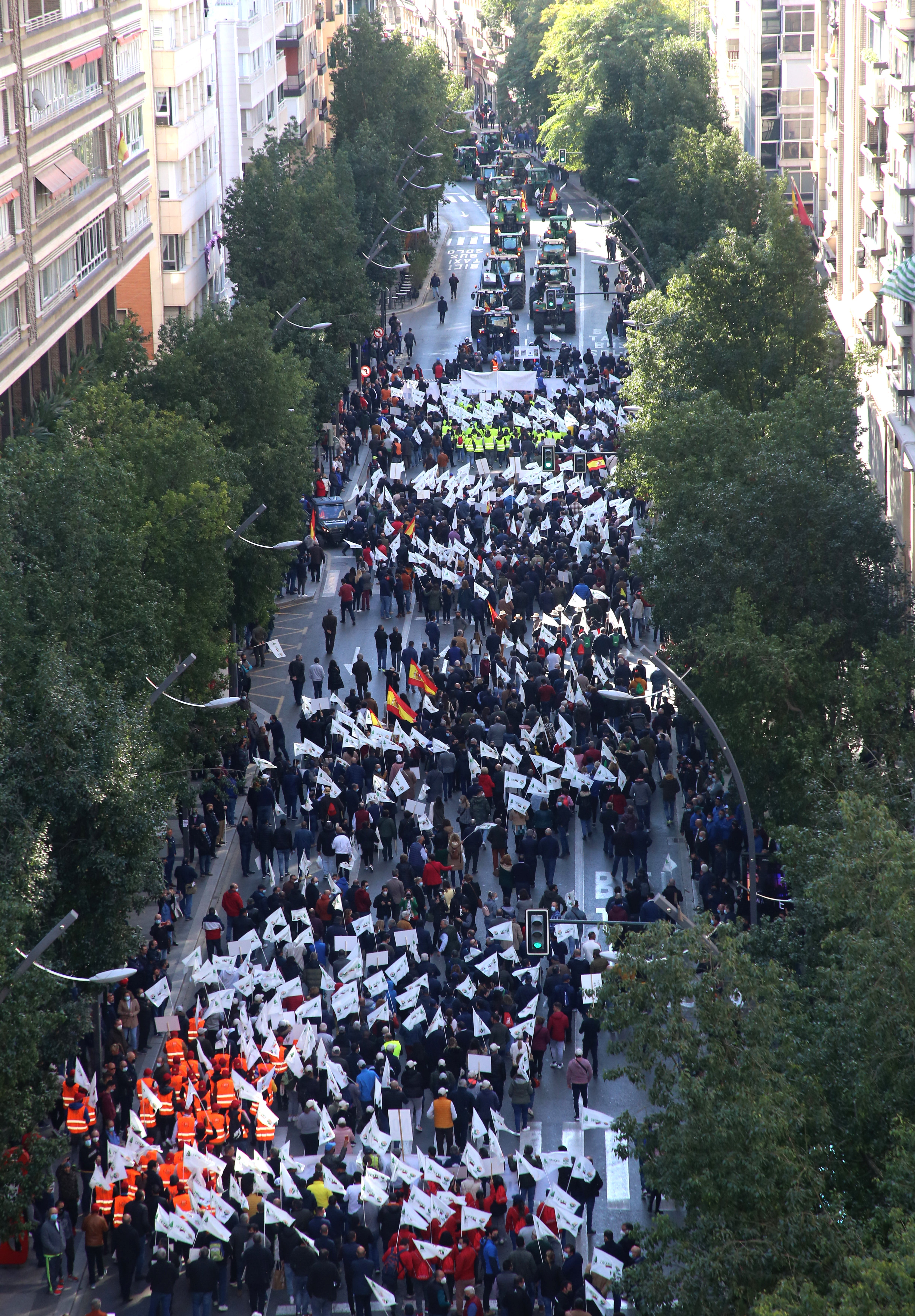 Fotos: Los agricultores salen a la calle en Murcia por la mejora del sector