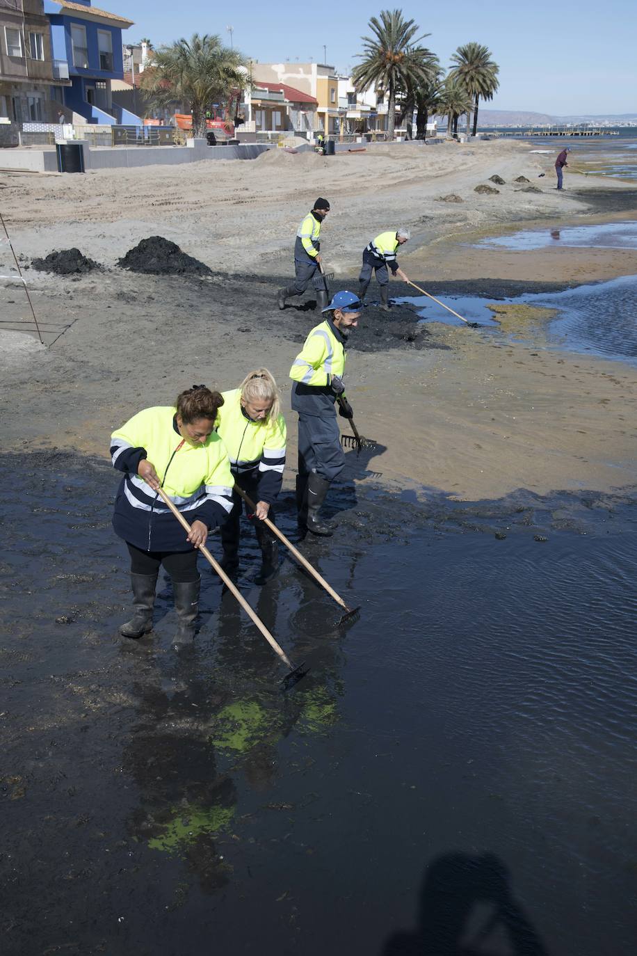 Fotos: Los Nietos resiste pese al estado del Mar Menor mientras Los Urrutias se hunde más