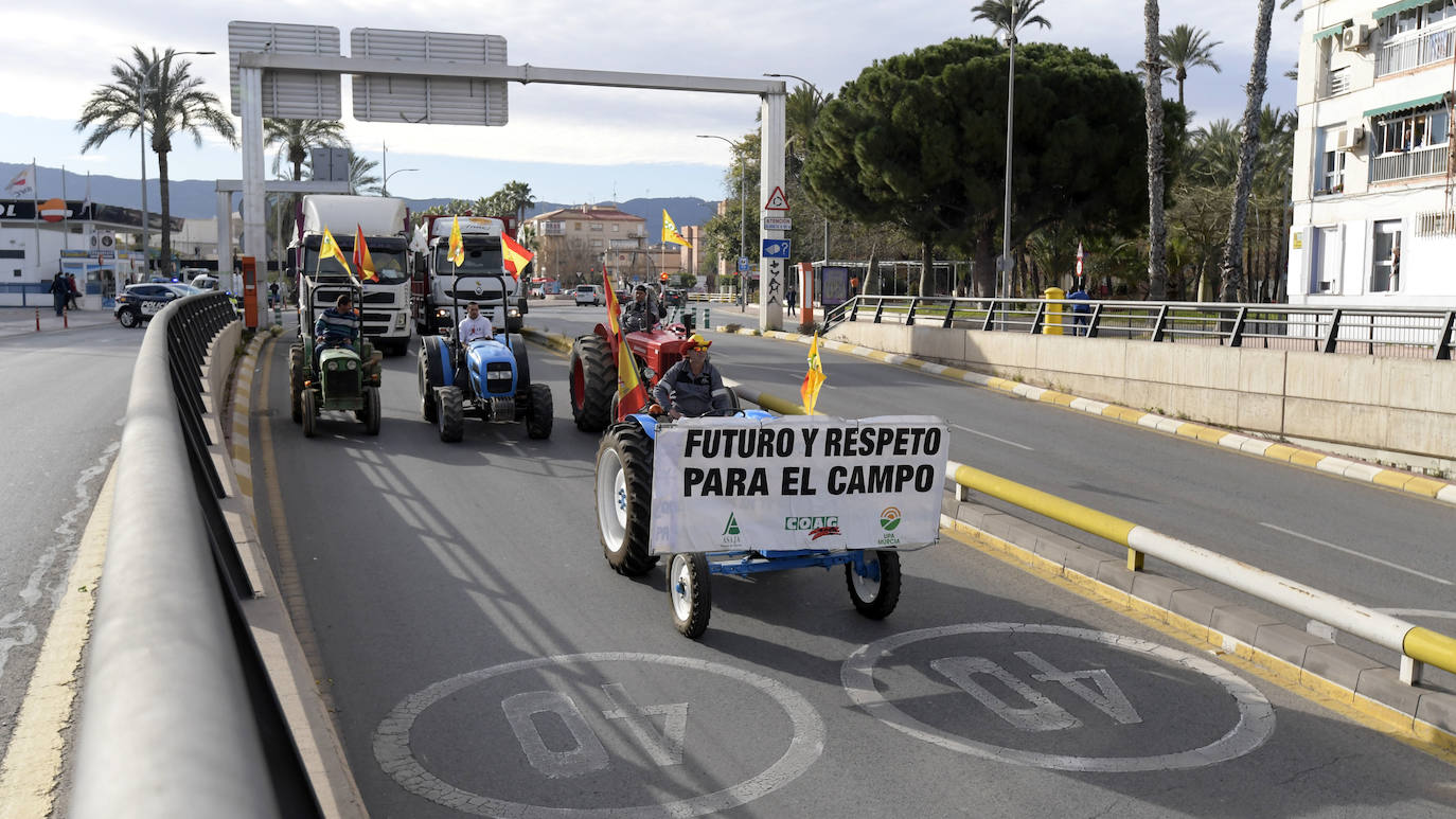 Fotos: Más de 500 tractores y camiones toman este miércoles Murcia en la manifestación del campo