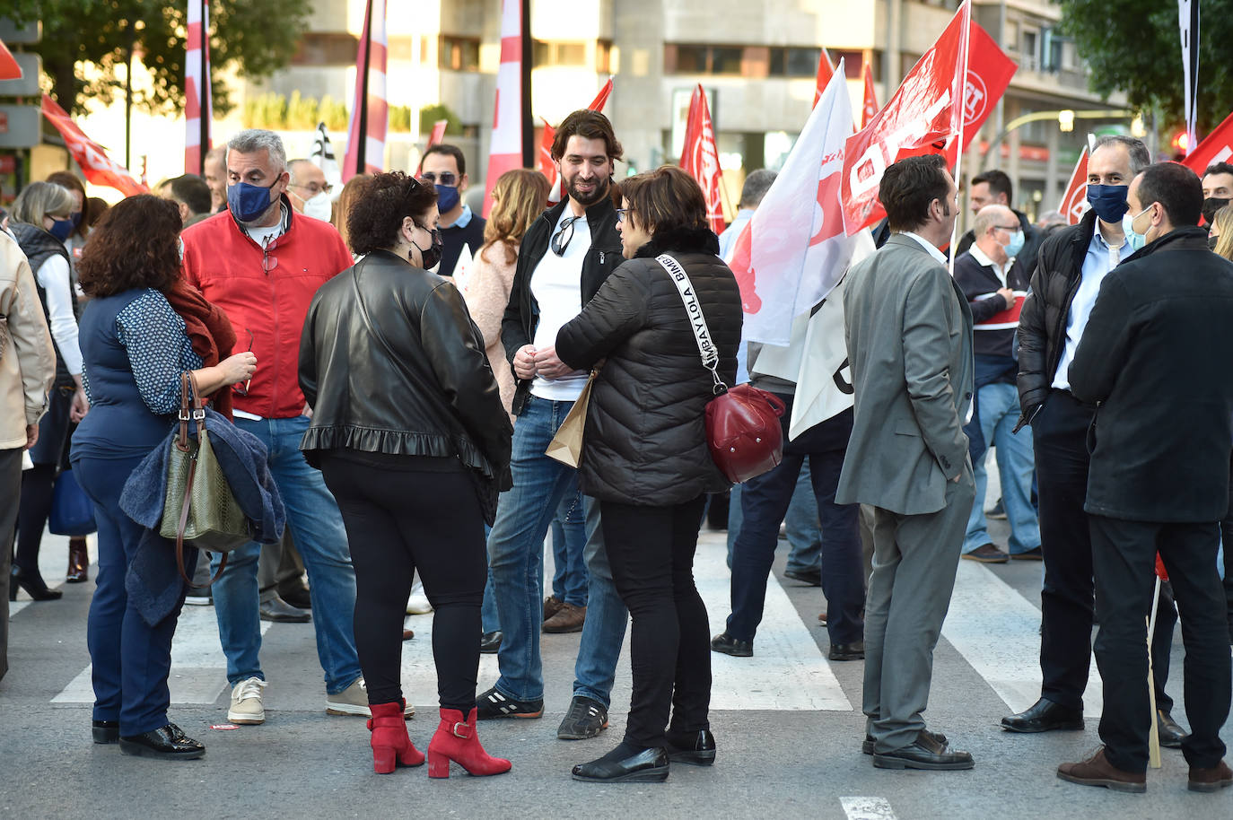 Fotos: Los trabajadores de CaixaBank se lanzan a la calle
