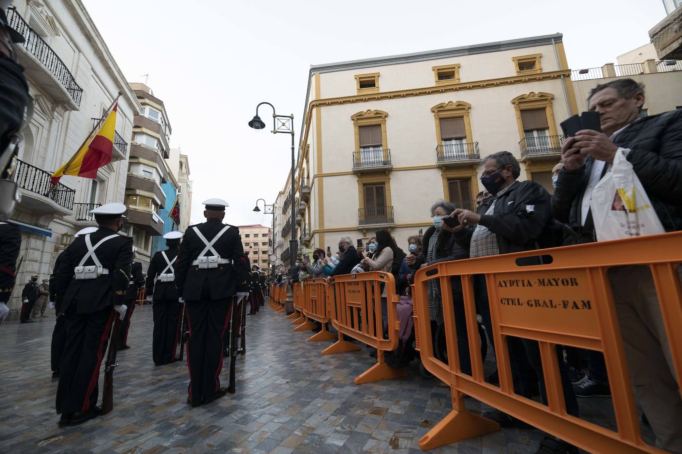 Fotos: Infantería de Marina anticipa la Semana Santa en Cartagena con su piquete