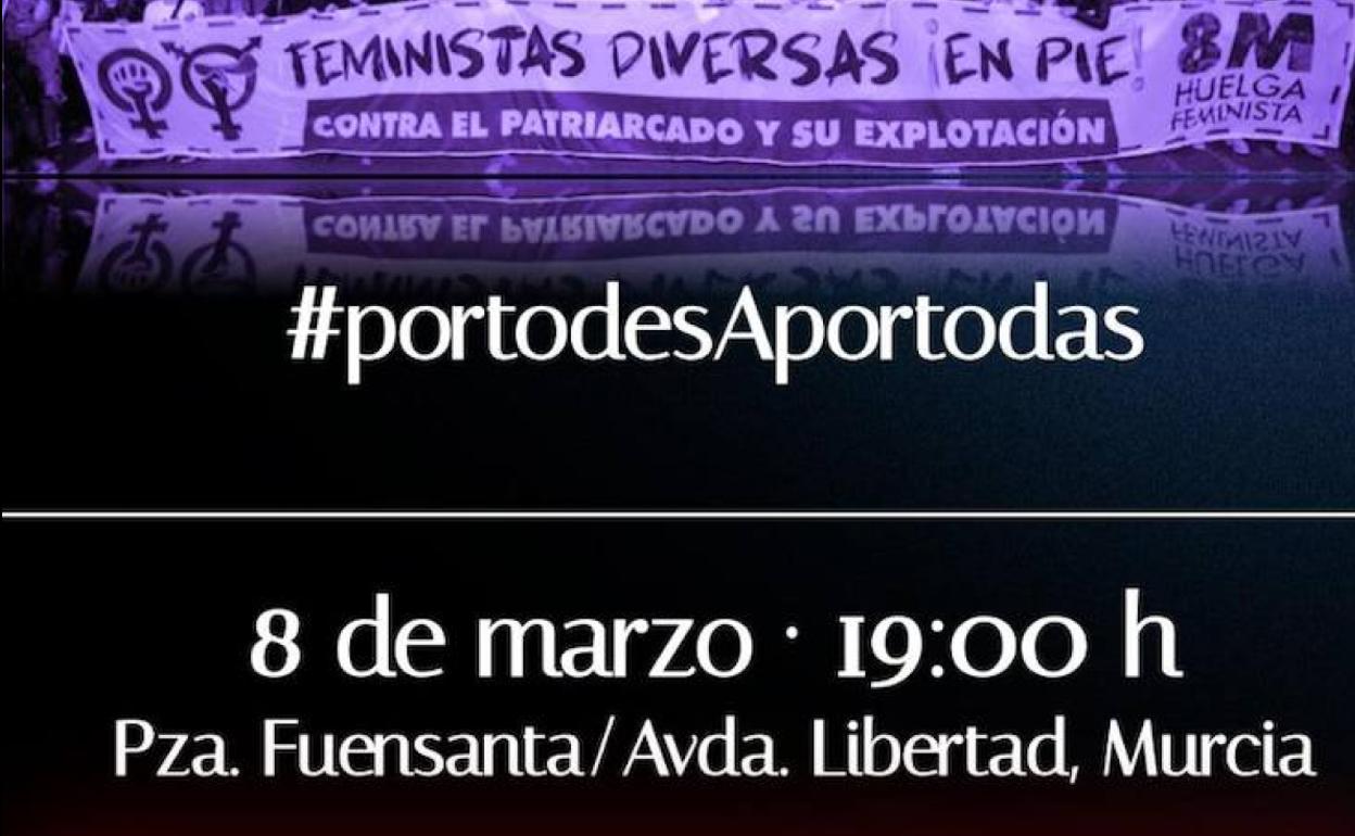 Cartel de la manifestación organizada por el Movimiento Feminista.