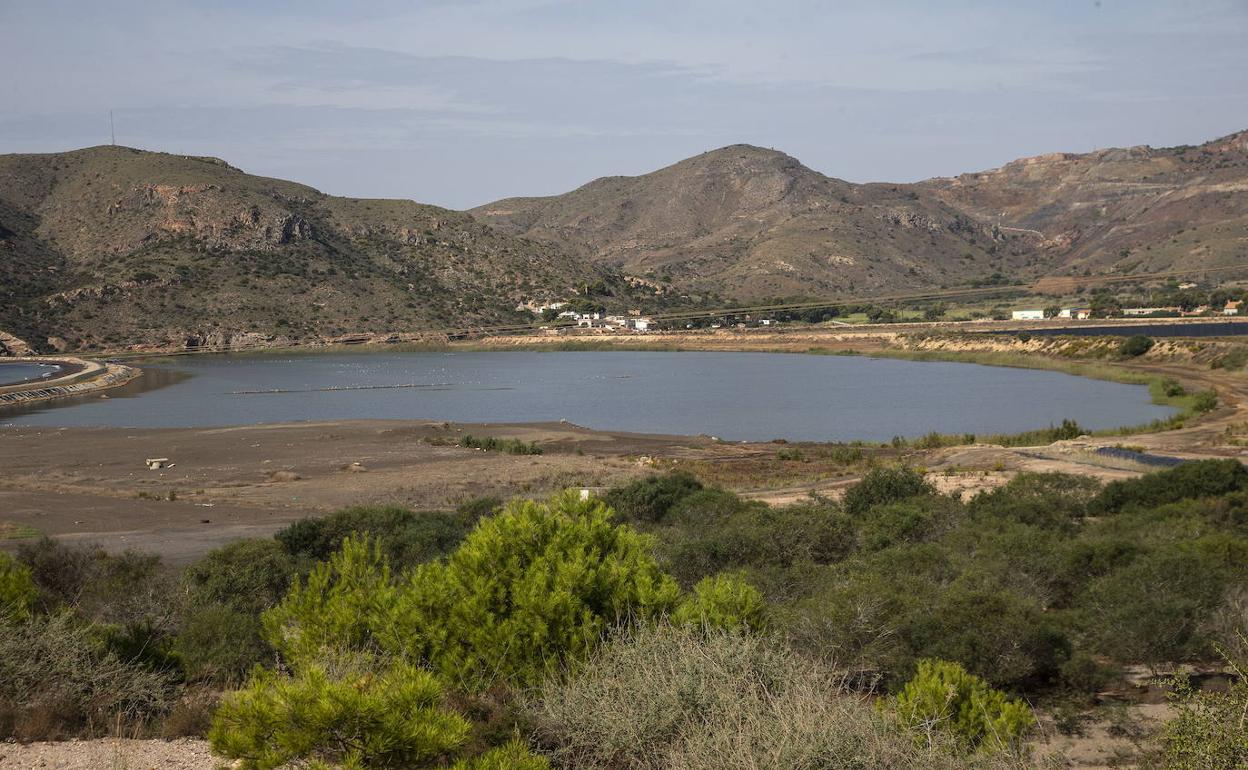La bahía de Portman, en octubre de 2021.