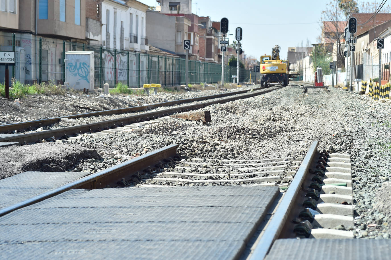 Fotos: Retirada de las vías y de las instalaciones de circulación en Barriomar