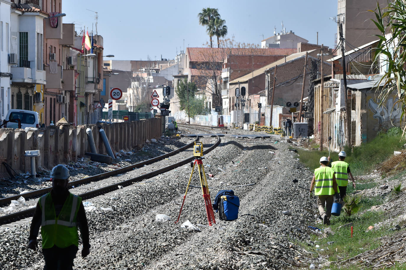 Fotos: Retirada de las vías y de las instalaciones de circulación en Barriomar