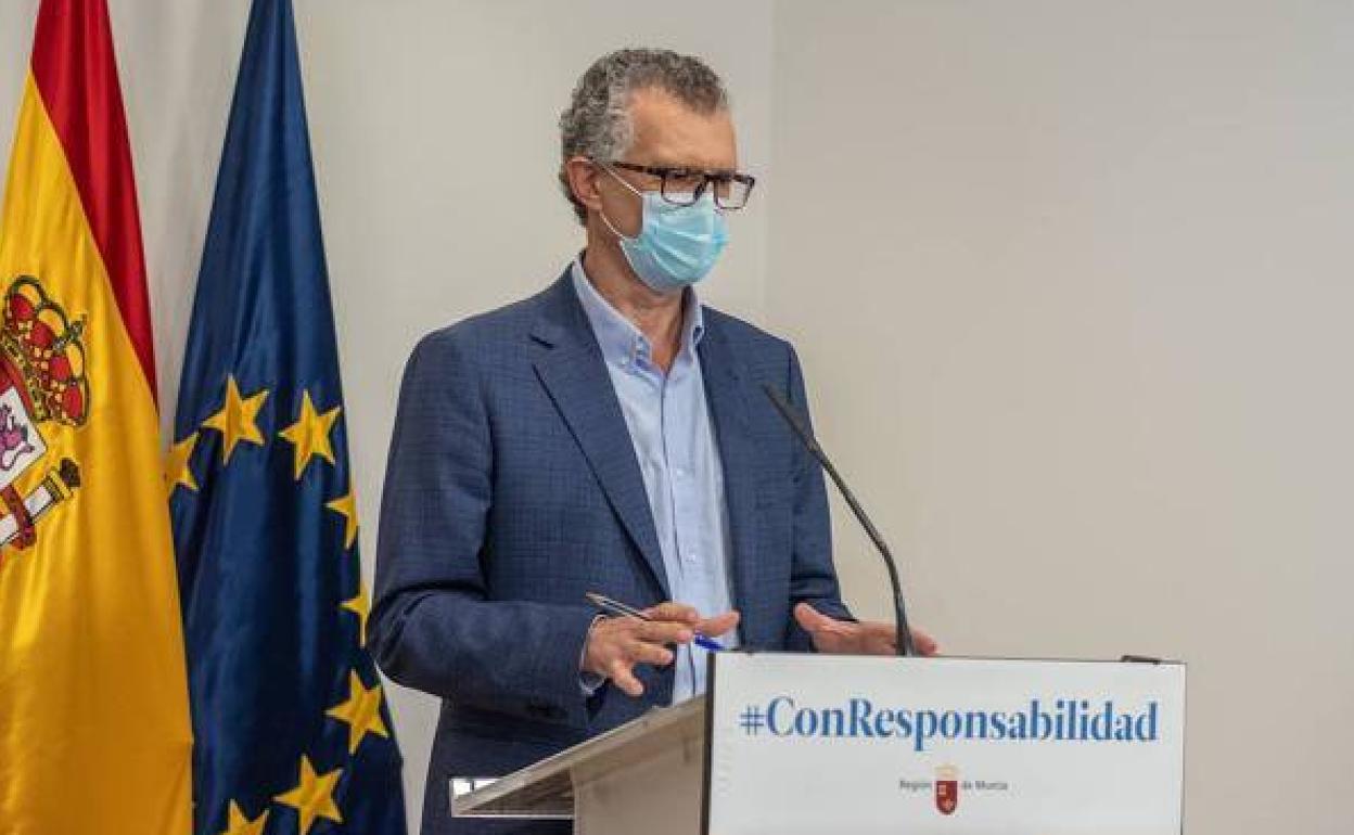 El consejero de Salud, Juan José Pedreño, en una imagen de archivo. | En vídeo, emisión en directo.