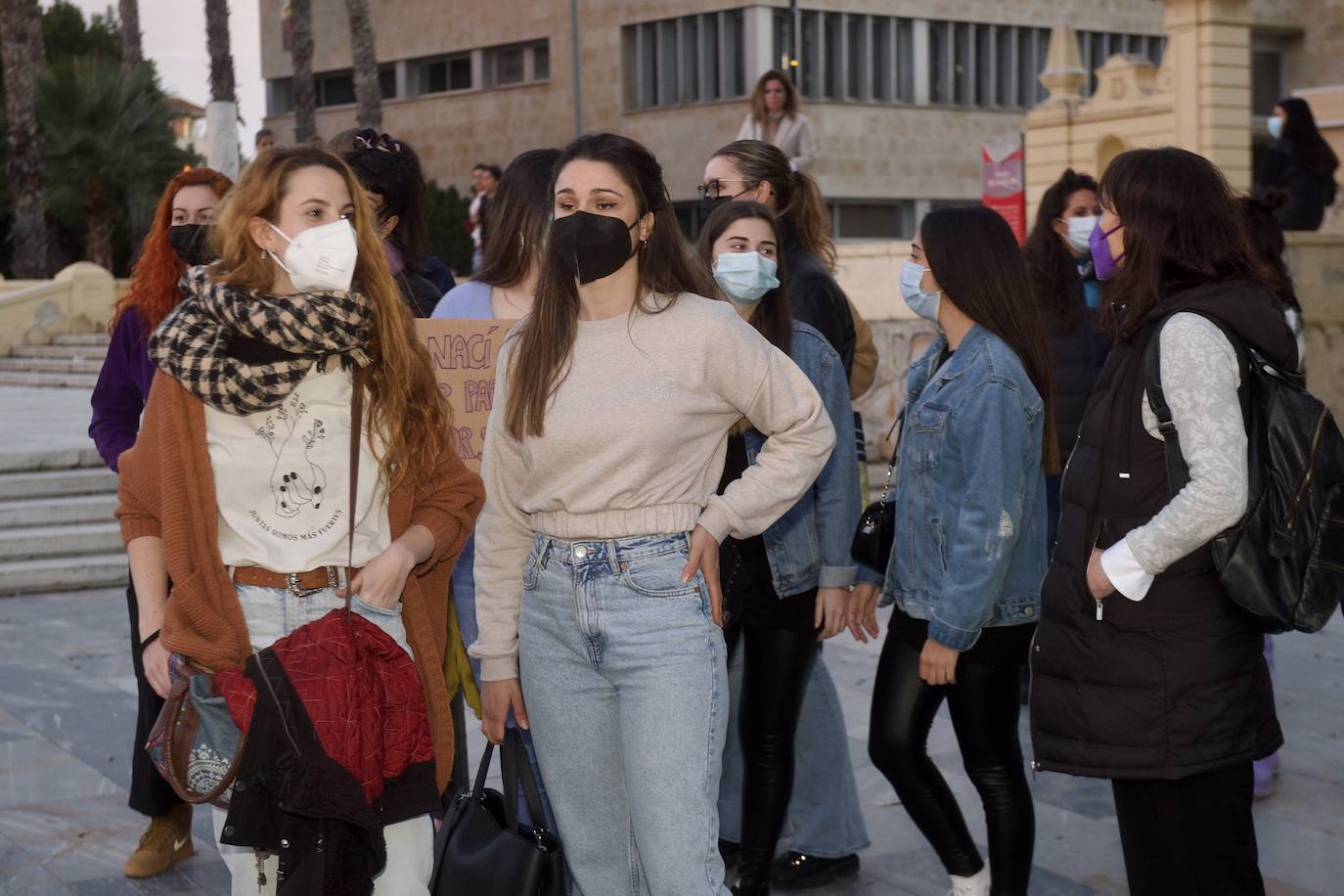 Fotos: Concentración en El Malecón por el Día de la Mujer