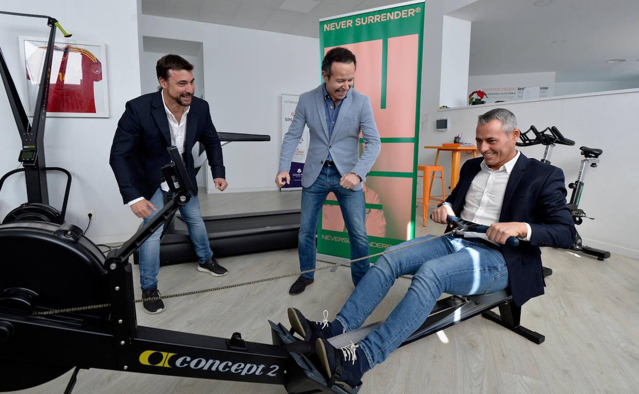 Vladimir Salazar, en la presentación de su nueva fundación. 