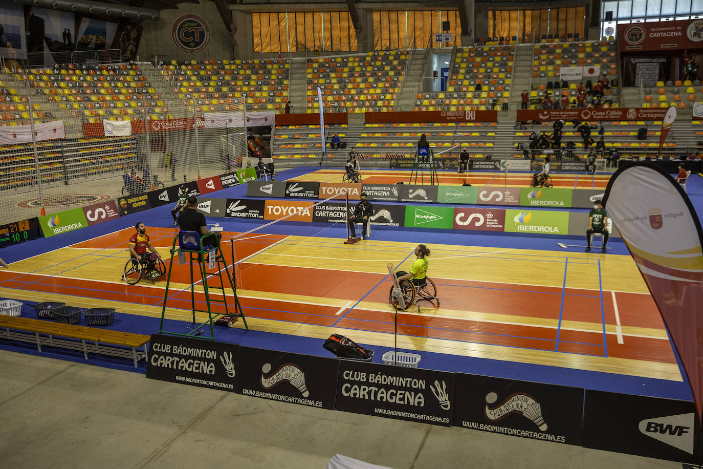 Fotos: Primera jornada del torneo internacional de parabádminton en Cartagena
