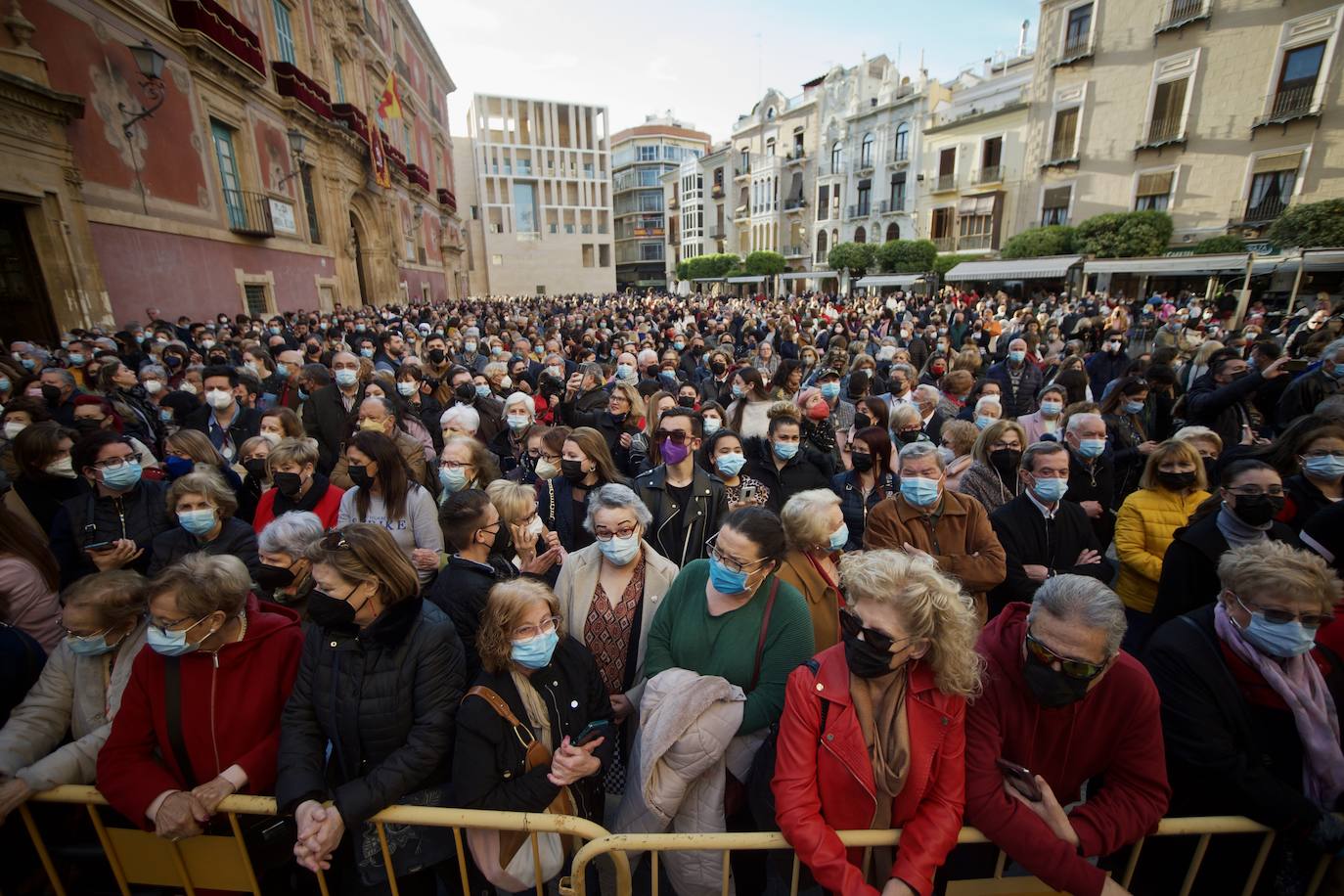 Fotos: Una procesión para la historia de Murcia el día en que la Morenica no pudo bajar del santuario