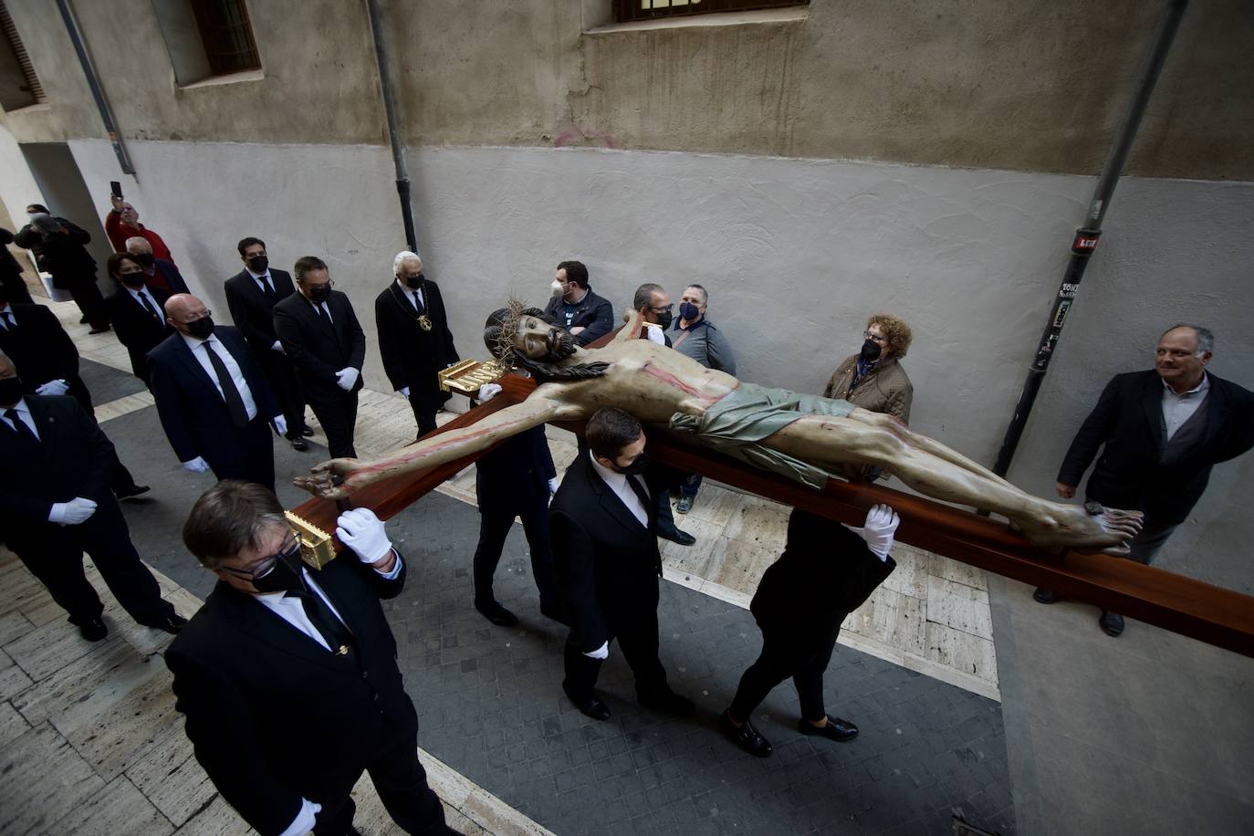 Fotos: Una procesión para la historia de Murcia el día en que la Morenica no pudo bajar del santuario