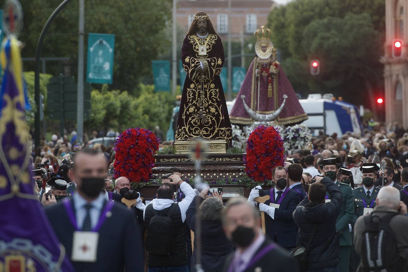 Fotos: Una procesión para la historia de Murcia el día en que la Morenica no pudo bajar del santuario