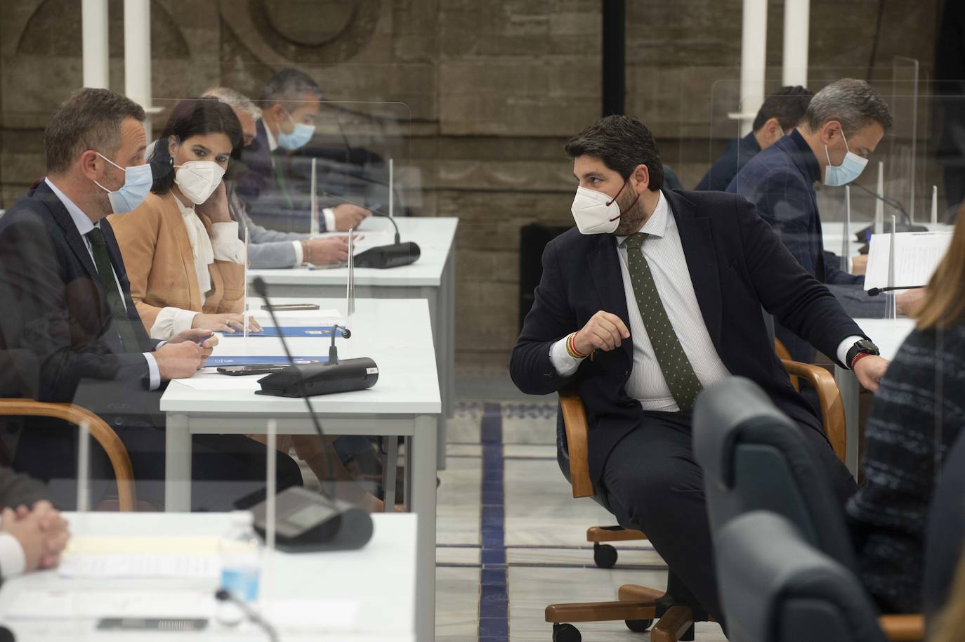 Fotos: Miras respalda en la Asamblea que el Mar Menor tenga personalidad jurídica
