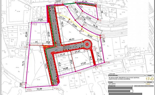 Planos del plan especial de urbanización en el entorno del Malecón.