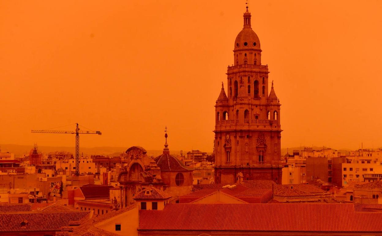 Calima en Murcia el pasado martes. 