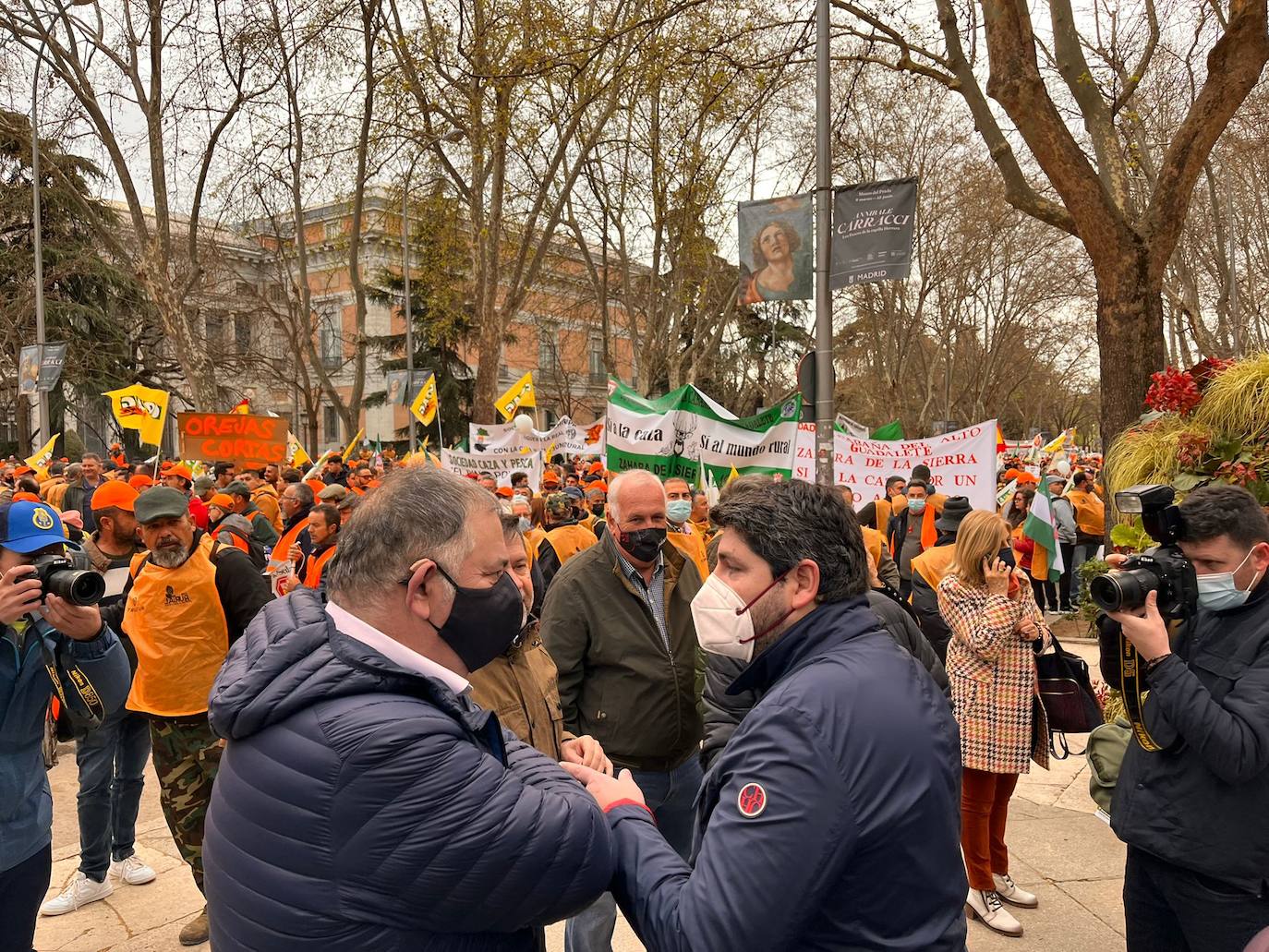 Fotos: Agricultores, ganaderos y cazadores murcianos participan en la manifestación de Madrid