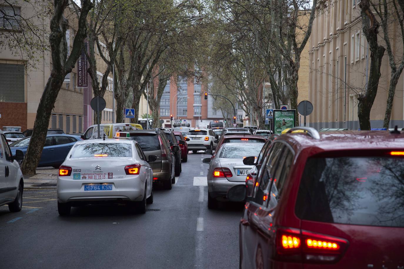 Fotos: Centenares de camioneros colapsan las calles de Cartagena, en imágenes
