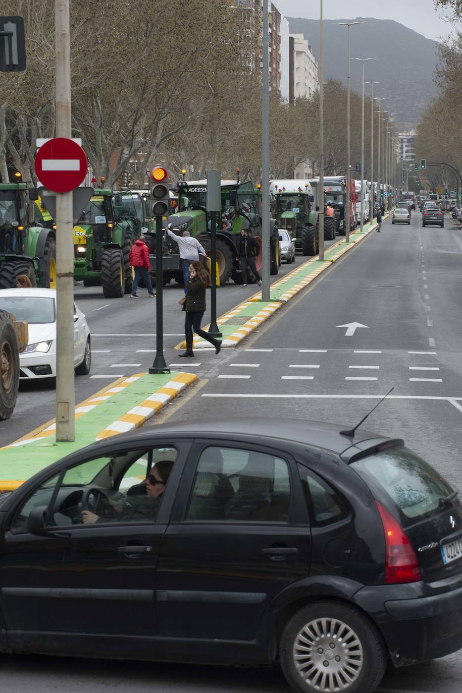 Fotos: Centenares de camioneros colapsan las calles de Cartagena, en imágenes