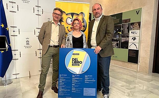 Antonio Benito, Carmen Escudero y Victorio Melgarejo, este lunes.