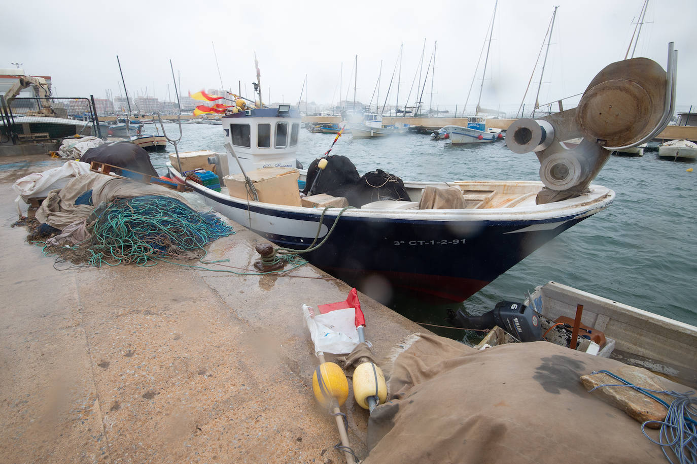 Fotos: Los pescadores del Mar Menor se suman a la huelga