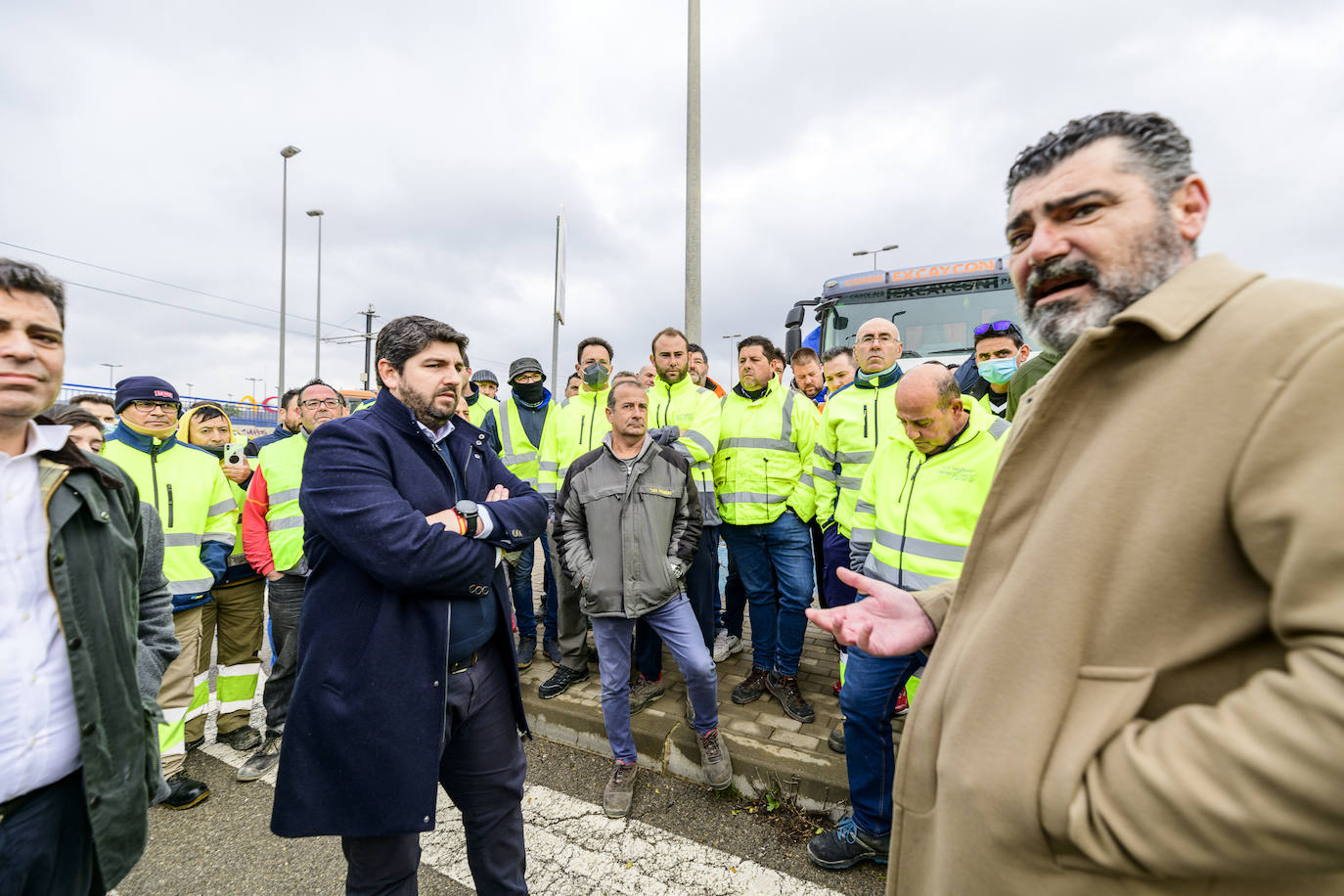 Fotos: Miras respalda a los transportistas y pide bajar el precio del combustible