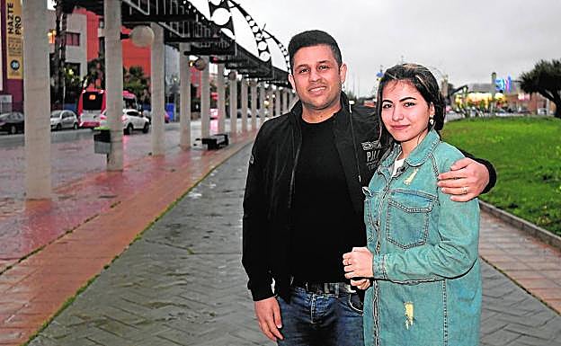 Hamidreza Nasiri y Raziyeh Chinnanpour, en Murcia. 